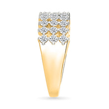 Sunlit Triple Diamond Ring