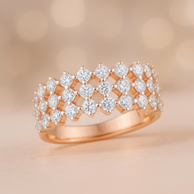 Sunlit Triple Diamond Ring