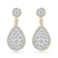 Artful Gold & Diamond Earrings