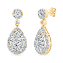 Artful Gold & Diamond Earrings