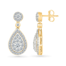 Artful Gold & Diamond Earrings