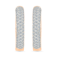 Classical Huggies Gold & Diamond Earrings