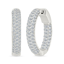 Classical Huggies Gold & Diamond Earrings