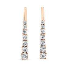 Timeless Twinkle Gold & Diamond Bar Earrings
