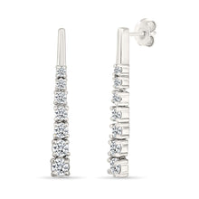 Timeless Twinkle Gold & Diamond Bar Earrings