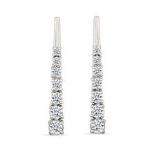 Timeless Twinkle Gold & Diamond Bar Earrings