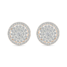 Sparkling Diamond Cluster Earrings