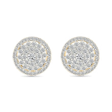 Sparkling Diamond Cluster Earrings