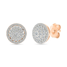 Sparkling Diamond Cluster Earrings