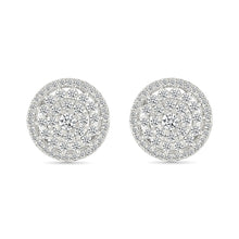 Sparkling Diamond Cluster Earrings