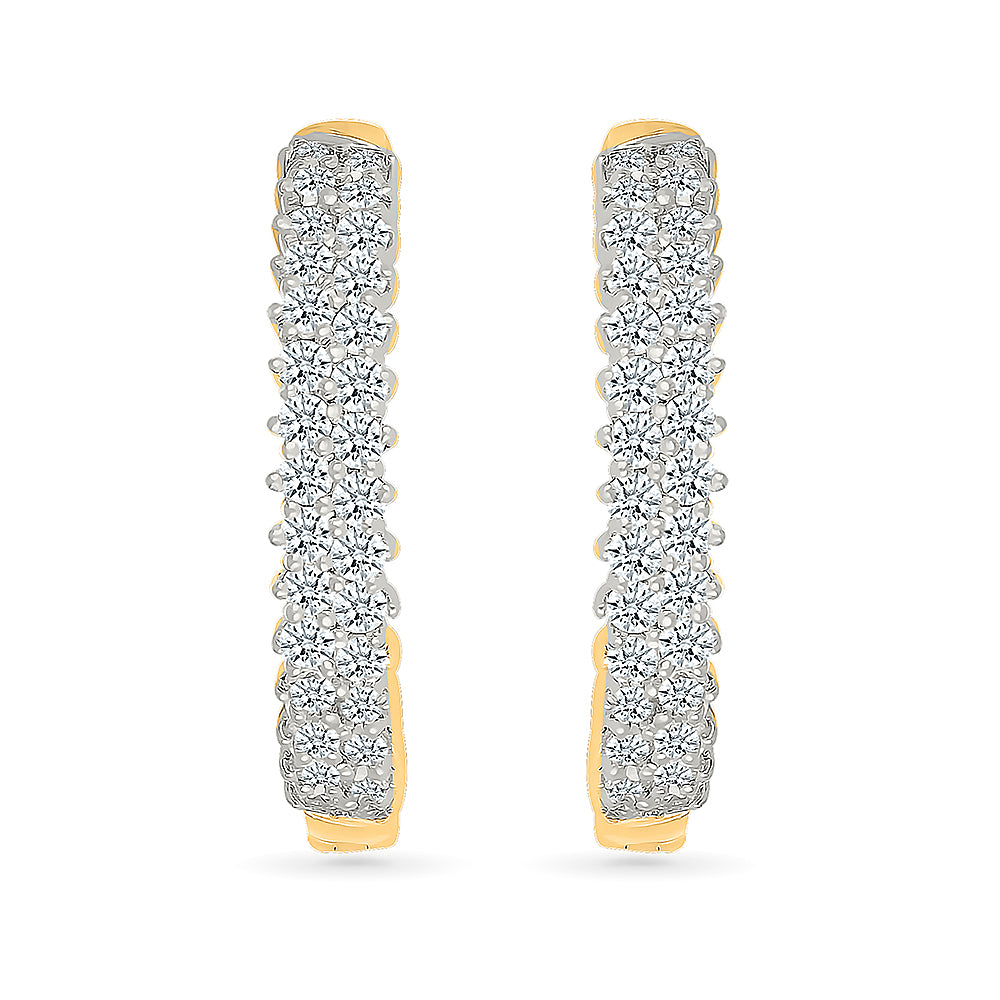 Adhira Diamond Hoops Earrings