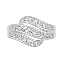 Ripple Diamond Wave Ring