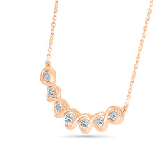 Swirl Diamond Necklace