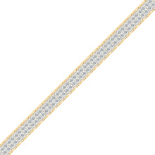 Starlight Gridiron Gold & Diamond Bracelet