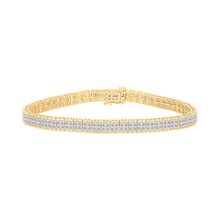 Starlight Gridiron Gold & Diamond Bracelet