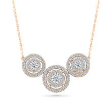 Three Circle Diamond Necklace