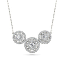 Three Circle Diamond Necklace