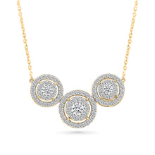 Three Circle Diamond Necklace