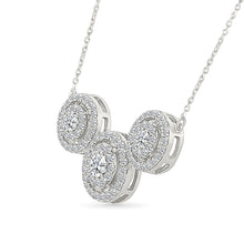 Three Circle Diamond Necklace