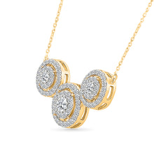 Three Circle Diamond Necklace