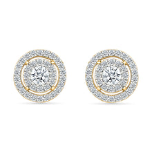 Stylish Gold & Diamond Earrings