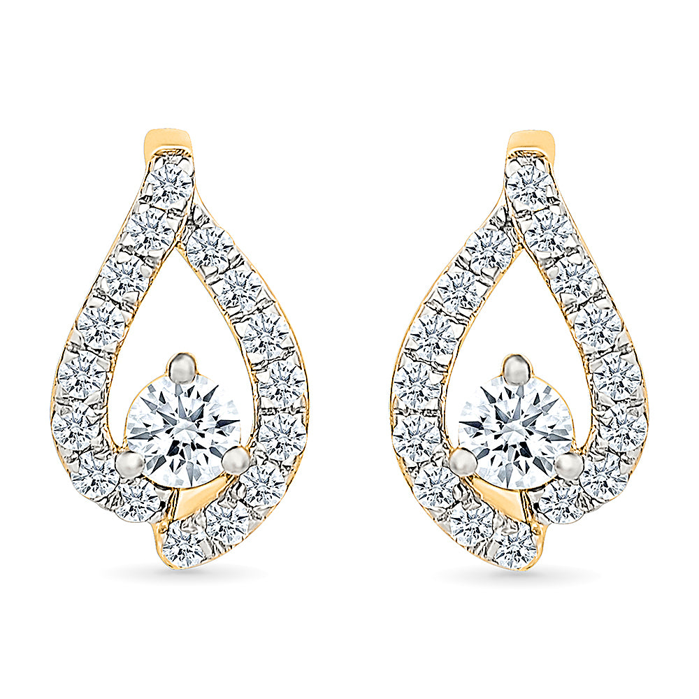 Evelyn Gold & Diamond Earrings