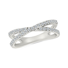 Crisscross Sparkle Diamond Ring