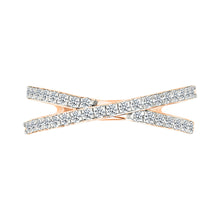 Crisscross Sparkle Diamond Ring