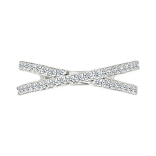 Crisscross Sparkle Diamond Ring