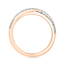 Crisscross Sparkle Diamond Ring