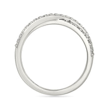 Crisscross Sparkle Diamond Ring