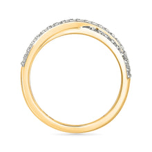 Crisscross Sparkle Diamond Ring