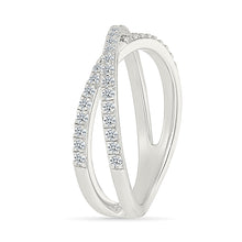 Crisscross Sparkle Diamond Ring