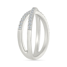 Crisscross Sparkle Diamond Ring