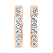 Impressive Gold & Diamond Hoops Earrings