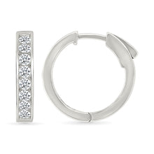 Impressive Gold & Diamond Hoops Earrings