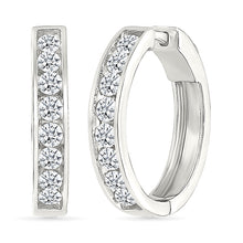 Dazzling Diamond Hoop Earrings