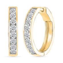 Dazzling Diamond Hoop Earrings