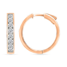 Dazzling Diamond Hoop Earrings