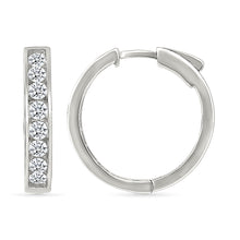 Dazzling Diamond Hoop Earrings