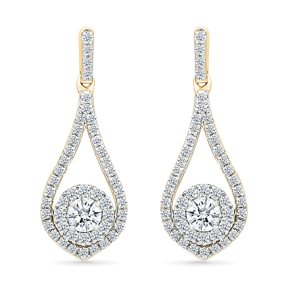 Fragrance Gold & Diamond Earrings