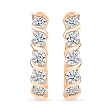 Classical Gold & Diamond Danglers Earrings