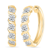 Classical Gold & Diamond Danglers Earrings