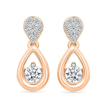 Celestial Dewdrop Diamond Halo Earrings