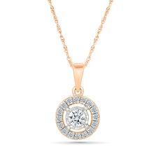 Petite Halo Diamond Pendant