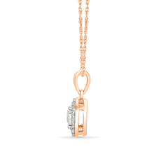 Petite Halo Diamond Pendant