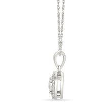 Petite Halo Diamond Pendant