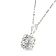 Squarish Gold & Diamond Pendant