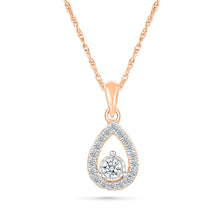 Teardrop Diamond Sparkle Pendant