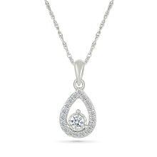 Teardrop Diamond Sparkle Pendant